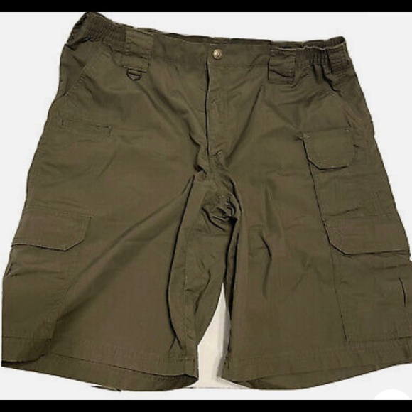 5.11 Tactical Stryke Shorts Mens 36 Green Cargo Pockets ripstop - Picture 1 of 4